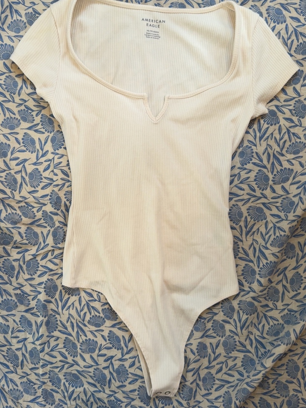American Eagle Outfitters Ivory Bodysuit NWOT